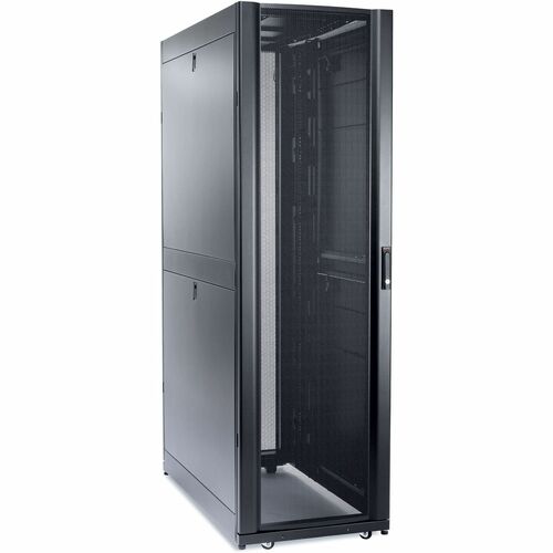 APC by Schneider Electric NetShelter SX 42U Floor Standing Rack Cabinet for Server - 482.60 mm Rack Width - Black - 1022.7