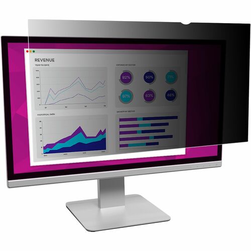 3M™ High Clarity Privacy Filter for 23.8in Monitor, 16:9, HC238W9B - For 23.8" Widescreen LCD Monitor - 16:9 - Scratch Res