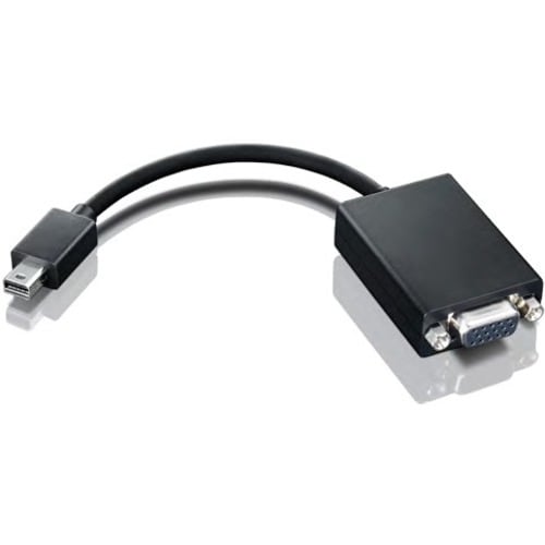 Lenovo - Open Source Video Cable - 7.80" Mini DisplayPort/VGA Video Cable for Video Device, Projector, Monitor, TV - First