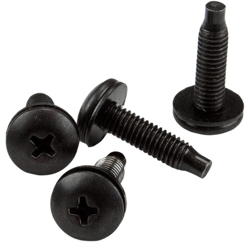StarTech.com Server Rack Screws - 10-32 Screws - Rack Mount Screws - Network Rack Screws - 50 Pack - Rack Screw - 10 - 19.