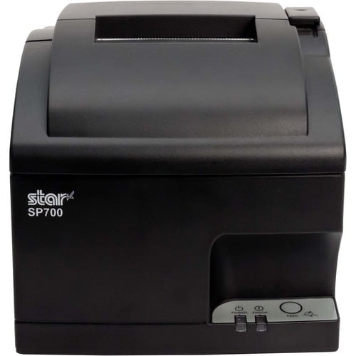 Star Micronics SP700 Impact Printer - Ethernet/CloudPRNT/USB/Two Peripheral USB, Cutter, Internal Power Supply, Gray - Eth