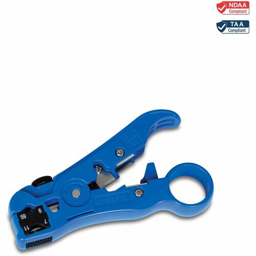 TRENDnet TC-CT70 Stripping Tool - TAA Compliant - 125 mm Length - Black, Deep Blue - ABS - 66 g - Compact, Easy to Use, Ad
