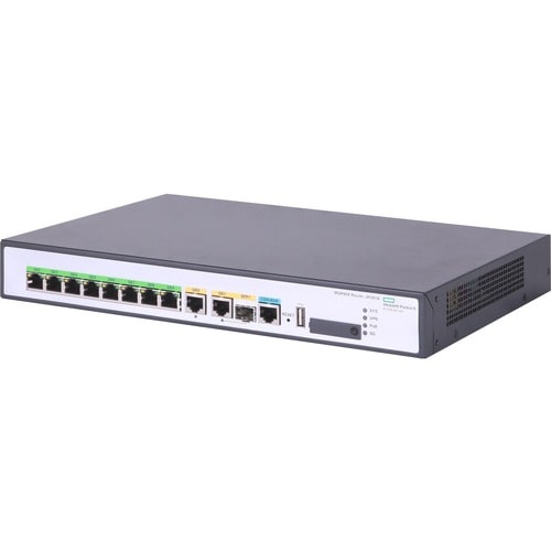 HPE FlexNetwork MSR958 1GbE and Combo 2GbE WAN 8GbE LAN PoE Router - 10 Ports - PoE Ports - Management Port - 1 - Gigabit 