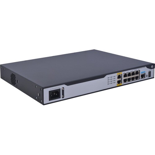 HPE MSR1003-8S AC Router - 10 Ports - Management Port - 3 - Gigabit Ethernet - Desktop, Rack-mountable