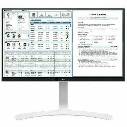 LG 27HJ712C-W 27" Class 4K UHD LCD Monitor - 16:9 - White - TAA Compliant - 27" Viewable - In-plane Switching (IPS) Techno