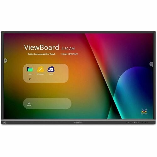 ViewSonic IFP6550 65 Inch ViewBoard 4K Interactive Flat Panel Display with 20-Point Touch, Integrated Microphone and HDMI,