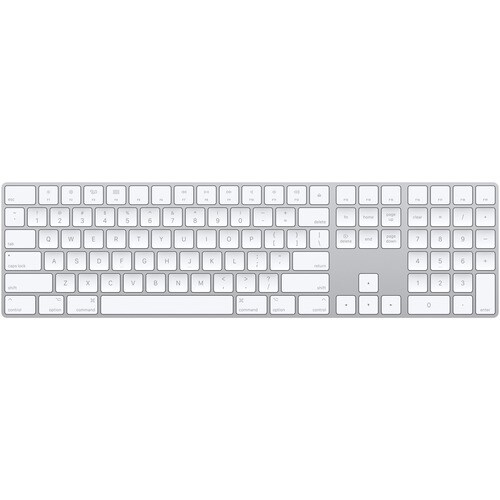 Apple Magic Keyboard - Wireless Connectivity - Hungarian - Silver, White - Scissors Keyswitch - Bluetooth - Computer - Mac