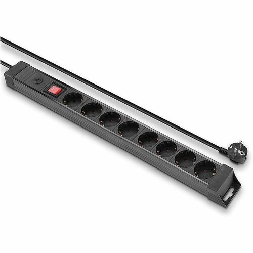 LINDY Steckdosenleiste - Schuko - 8 x Schuko - 1,40 m Kabel - 250 V AC Voltage - 3,50 kW - Schwarz