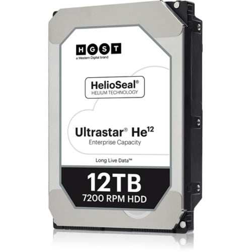 WD Ultrastar He12 HUH721212AL5200 12 TB Hard Drive - 3.5" Internal - SAS (12Gb/s SAS) - 7200rpm