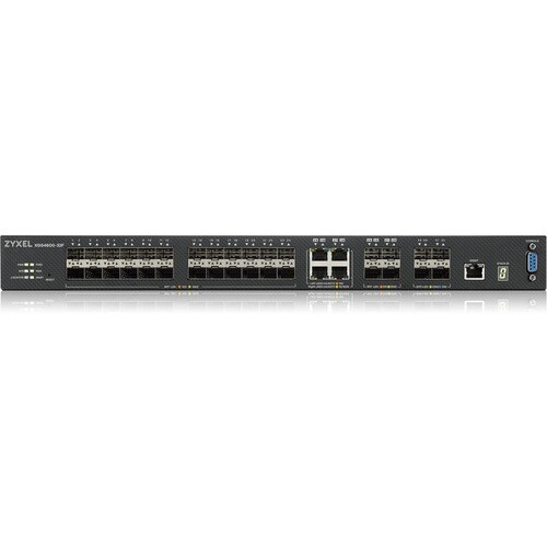 ZYXEL XGS4600-32F-DC 24-port Gigabit SFP L3 Managed Aggregation Switch with 4 SFP+ 10G Uplinks and 4 10G Combo (SFP+/RJ-45