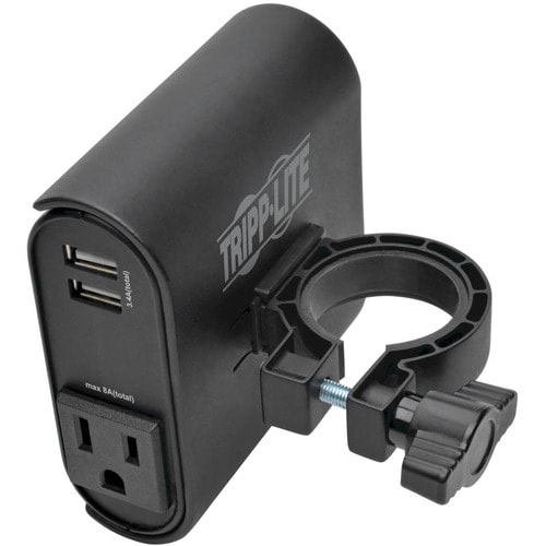 AC / USB MOUNT CHARGING CLIP W/ 2 USB PORTS  2 NEMA 5-15 6FT CORD