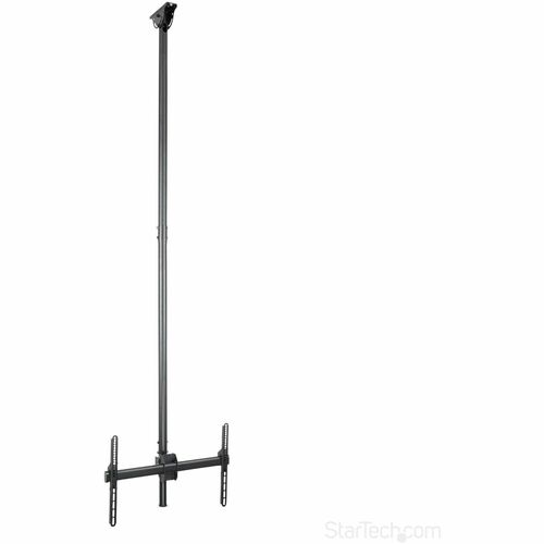 StarTech.com Supporto a soffitto per TV da 32" a 75" - Staffa per TV con asta telescopica ad altezza regolabile - Inclinab