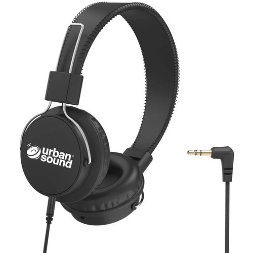 Verbatim Urban Sound Wired Over-the-head Binaural Stereo Headphone - Black - Ear-cup - 32 Ohm - 20 Hz to 20 kHz - 1.20 m C