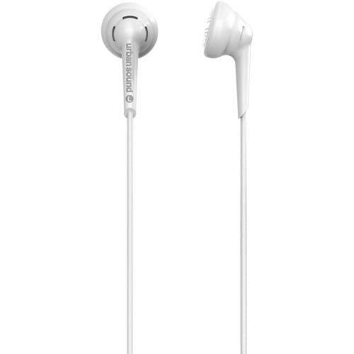 Verbatim Urban Sound Wired Earbud Binaural Stereo Earphone - White - In-ear - 32 Ohm - 20 Hz to 20 kHz - 1.20 m Cable - Go