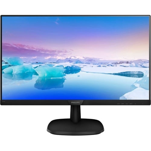 Philips V-line 243V7QJAB 23.8" Full HD LCD Monitor - 16:9 - Textured Black - In-plane Switching (IPS) Technology - WLED Ba