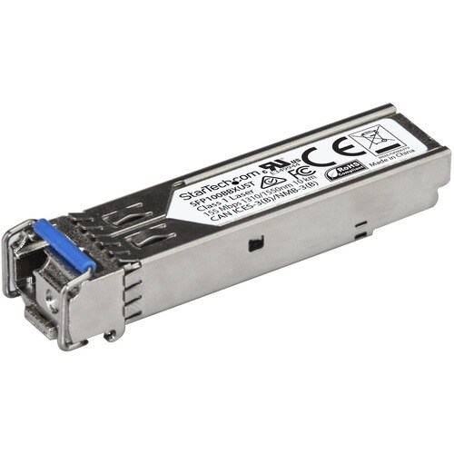StarTech.com MSA Uncoded SFP Transceiver Module - 100BASE-BX - 10 GbE Gigabit Ethernet BiDi Fiber (SMF) - MSA Uncoded Tran