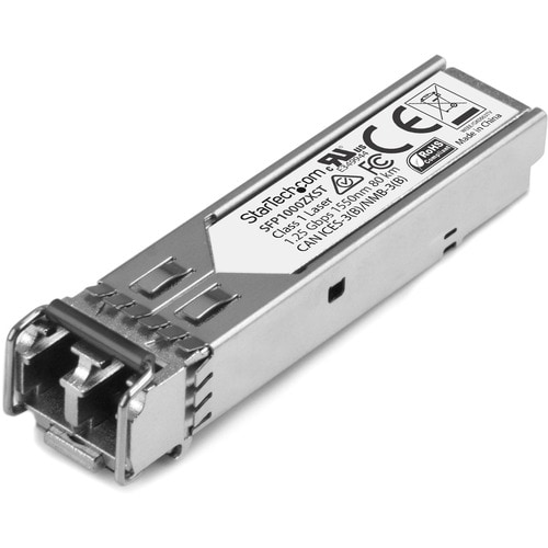 StarTech.com MSA Uncoded SFP Module - 1000BASE-ZX - 1GE Gigabit Ethernet SFP 1GbE Single Mode Fiber (SMF) Optic Transceive