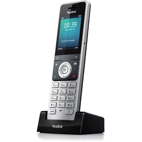 Yealink W56H Handset - Cordless - DECT - 100 Phone Book/Directory Memory - 2.4" Screen Size - USB - Headset Port - 1 Day B