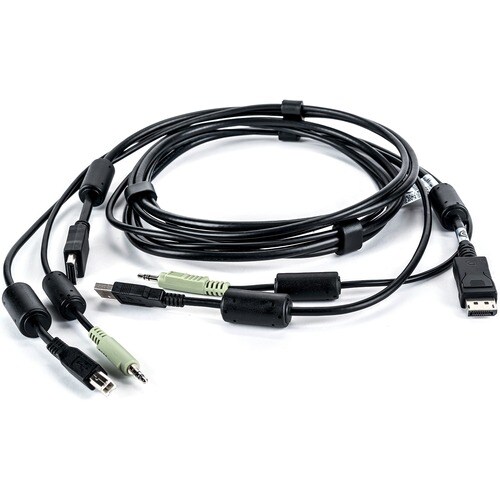 VERTIV 1.83 m DisplayPort/USB A/V Cable - Cable for Keyboard/Mouse - First End: 1 x USB, 1 x DisplayPort Digital Audio/Video