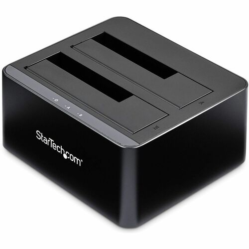 StarTech.com Dual-Bay USB 3.0 to SATA Hard Drive Docking Station, 2.5/3.5" SATA I/II/III, SSD/HDD Dock, USB Hard Drive Bay