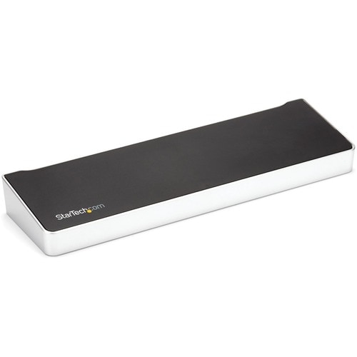 StarTech.com USB C Dock - Compatible with Windows / macOS - Supports Triple 4K Ultra HD Monitors - 60W Power Delivery - Po
