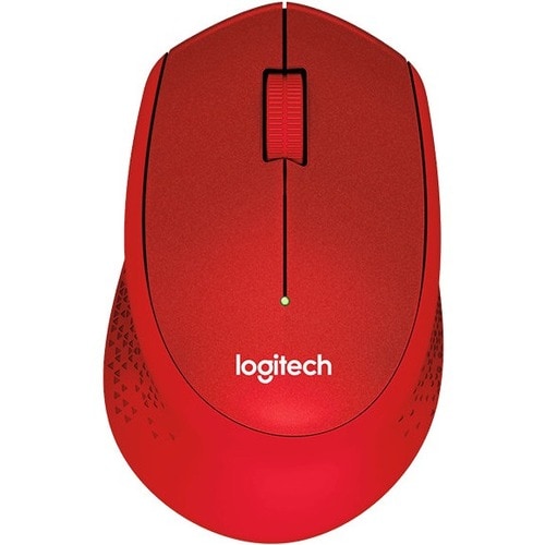Logitech SILENT PLUS M331 Mouse - Mechanical - Wireless - Radio Frequency - Red - USB - 1000 dpi - Scroll Wheel - 3 Button