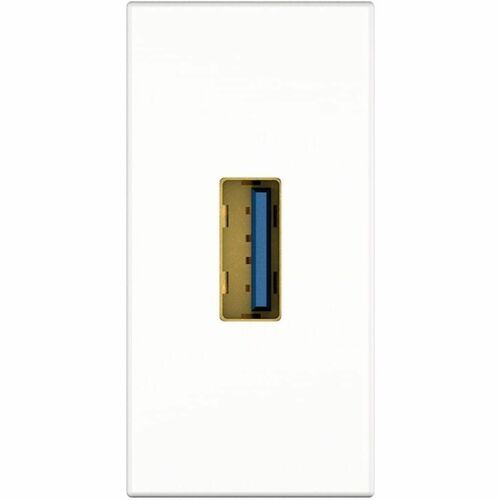KINDERMANN Konnect flex 45 click Frontplatte - 1 x Gesamtzahl Buchse(n) - Plastik - Weiß - 1 x Geladene Buchse(n)
