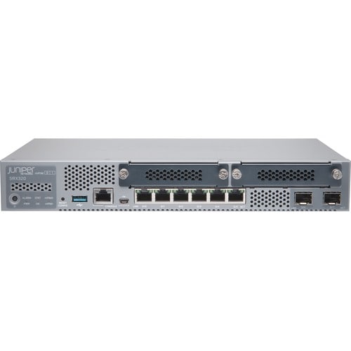 Juniper SRX320 Router - 6 Ports - Management Port - 4 - Gigabit Ethernet - Desktop, Rack-mountable, Wall Mountable - 1 Year