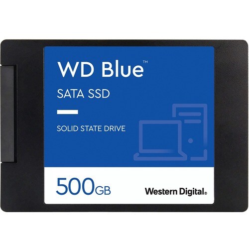 WD Blue Solid State-Laufwerk - 2,5" Intern - 500 GB - SATA (SATA/600) - 560 MB/s Maximale Lesegeschwindigkeit - 5 Jahr(e) 