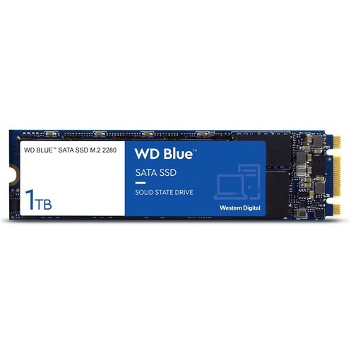WD Blue Solid State-Laufwerk - M.2 2280 Intern - 1 TB - SATA (SATA/600) - 560 MB/s Maximale Lesegeschwindigkeit - 5 Jahr(e