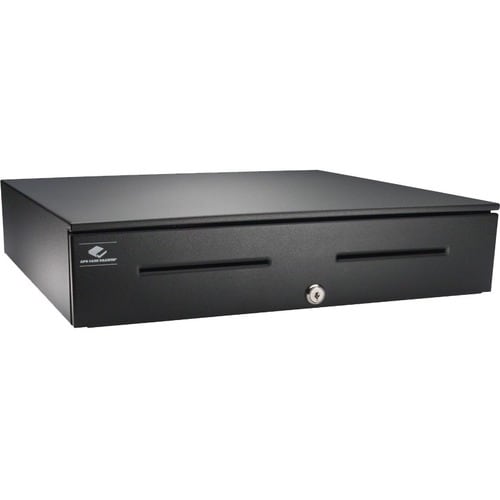 apg Series 4000 1816 Cash Drawer - 4 Bill - 8 Coin - 2 Media Slot - USB - Steel, Stainless Steel - Black - 107 mm Height x