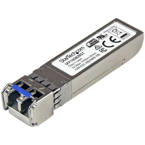 StarTech.com SFP10GBZRST. SFP transceiver type: Faseroptik, Maximum data transfer rate: 10000 Mbit/s, Schnittstelle: SFP+.