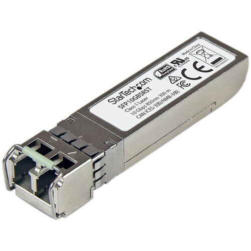 StarTech.com SFP10GBSRST. SFP transceiver type: Faseroptik, Maximum data transfer rate: 10000 Mbit/s, Schnittstelle: SFP+.