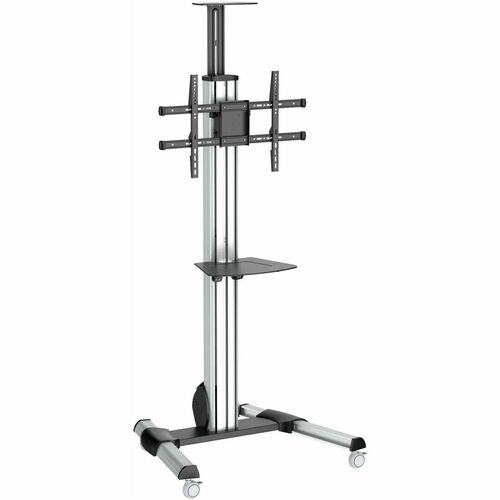 StarTech.com TV Cart - For 32" to 75" Displays - AV Cart - Height Adjustable - Lockable Wheels - Flat Screen TV Cart - Med