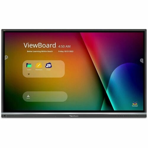 ViewSonic IFP5550 55 Inch ViewBoard 4K Interactive Flat Panel Display with 20-Point Touch, Integrated Microphone and HDMI,