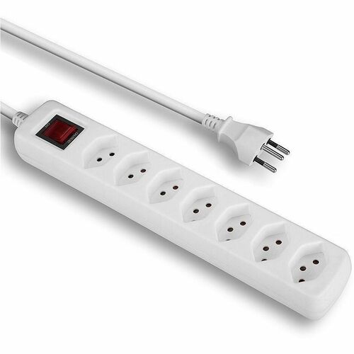 LINDY Steckdosenleiste - 7 x Wechselstrom - 1,40 m Kabel - 250 V AC Voltage - 2,30 kW - Weiß