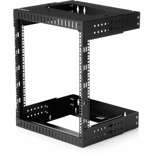 StarTech.com 2-Post 12U Heavy-Duty Wall Mount Network Rack, 19" Open Frame Server Rack with Adjustable Depth, Data Rack fo