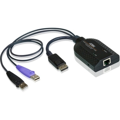ATEN RJ-45/USB KVM Cable for Card Reader, Keyboard/Mouse, KVM Switch - 1 - First End: 1 x RJ-45 Network - Female - Second 