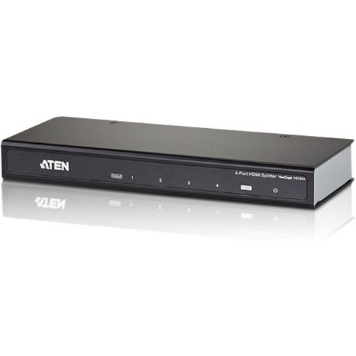 ATEN VS184A Signal Splitter - Metal - 4096 x 2160 - 340 MHz Maximum Video Bandwidth - 15 m Maximum Operating Distance - 1 
