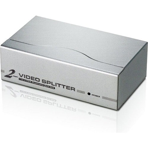 ATEN VS92A Signal Splitter - Metal - 1920 x 1440 - 350 MHz Maximum Video Bandwidth - 30 m Maximum Operating Distance - VGA