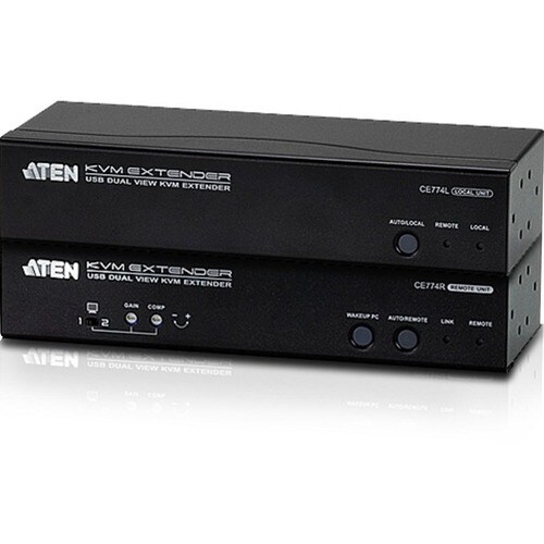 ATEN CE774 KVM Console/Extender - Wired - 1 Computer(s) - 1 Local User(s) - 1 Remote User(s) - 300 m Range - WUXGA - 1920 
