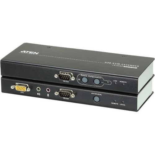 ATEN CE750A KVM Console/Extender - Wired - 1 Computer(s) - 1 Local User(s) - 1 Remote User(s) - 200 m Range - WUXGA - 1920