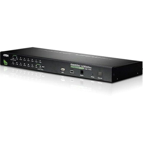 ATEN MasterView CS1716A KVM Switchbox - 16 Computer(s) - 1 Local User(s) - 2048 x 1536 - 1 x USB - 1U - Rack-mountable