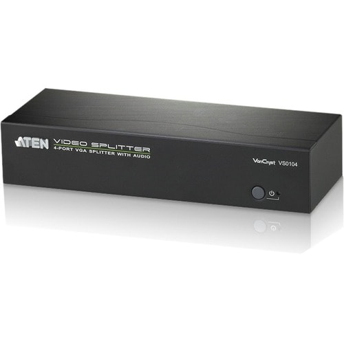 ATEN VanCryst VS0104 Signal Splitter - Metal - 1920 x 1440 - 450 MHz Maximum Video Bandwidth - 65 m Maximum Operating Dist