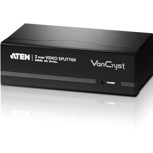 ATEN VanCryst VS132A Signal Splitter - Metal - 2048 x 1536 - 450 MHz Maximum Video Bandwidth - 30 m Maximum Operating Dist