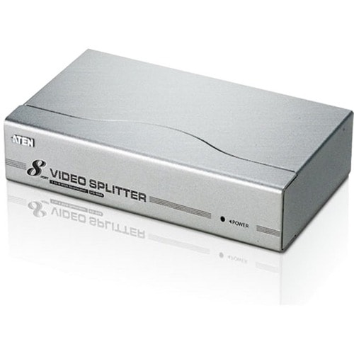 ATEN VS98A Signal Splitter - Metal - 1920 x 1440 - 350 MHz Maximum Video Bandwidth - 30 m Maximum Operating Distance - VGA