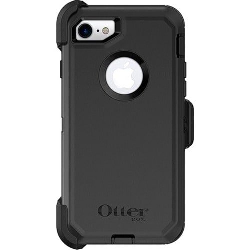 OtterBox Defender Rugged Carrying Case (Holster) Apple iPhone 7, iPhone 8, iPhone SE 2, iPhone SE 3 Smartphone - Black - D