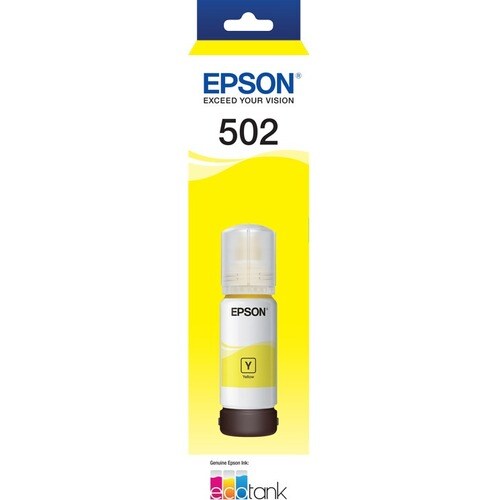 Epson T502 - EcoTank - Yellow Ink Bottle - Inkjet - Yellow - Ultra High Yield - 1
