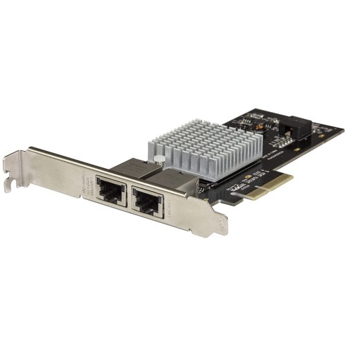 StarTech.com Dual Port Network Card - 2-port PCI Express 10GBase-T / NBASE-T Ethernet Network Interface Card - 5 speed NIC