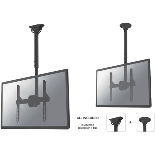Neomounts Neomounts Pro NM-C440BLACK Ceiling Mount for Flat Panel Display - Black - 1 Display(s) Supported - 152.4 cm (60"